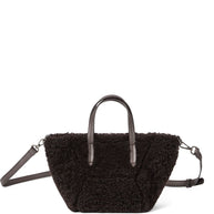 Brunello Cucinelli Shearling Shopping Bag - Brown