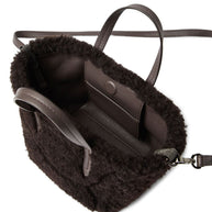 Brunello Cucinelli Shearling Shopping Bag - Brown