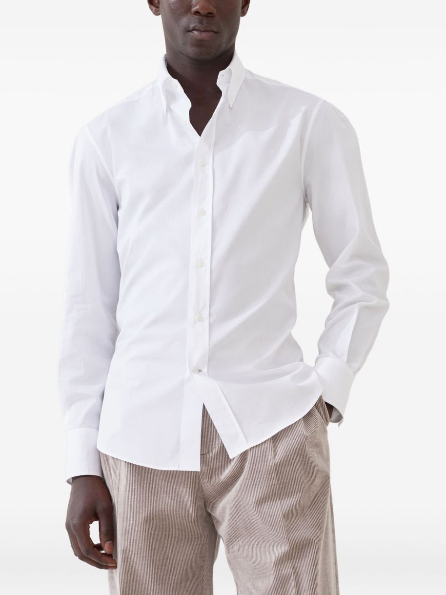 Brunello Cucinelli Cotton Shirts - White