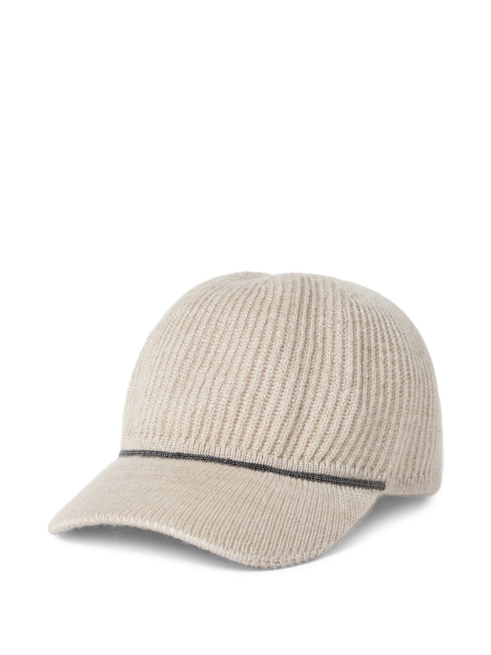 Brunello Cucinelli Cashmere Baseball Cap - Beige