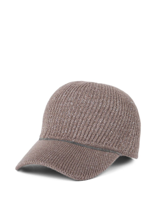 Brunello Cucinelli Cashmere Baseball Cap Brown