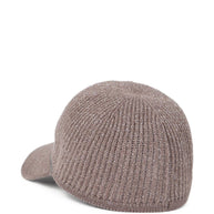 Brunello Cucinelli Cashmere Baseball Cap Brown