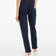 Brunello Cucinelli Cotton And Silk Trousers - Blue