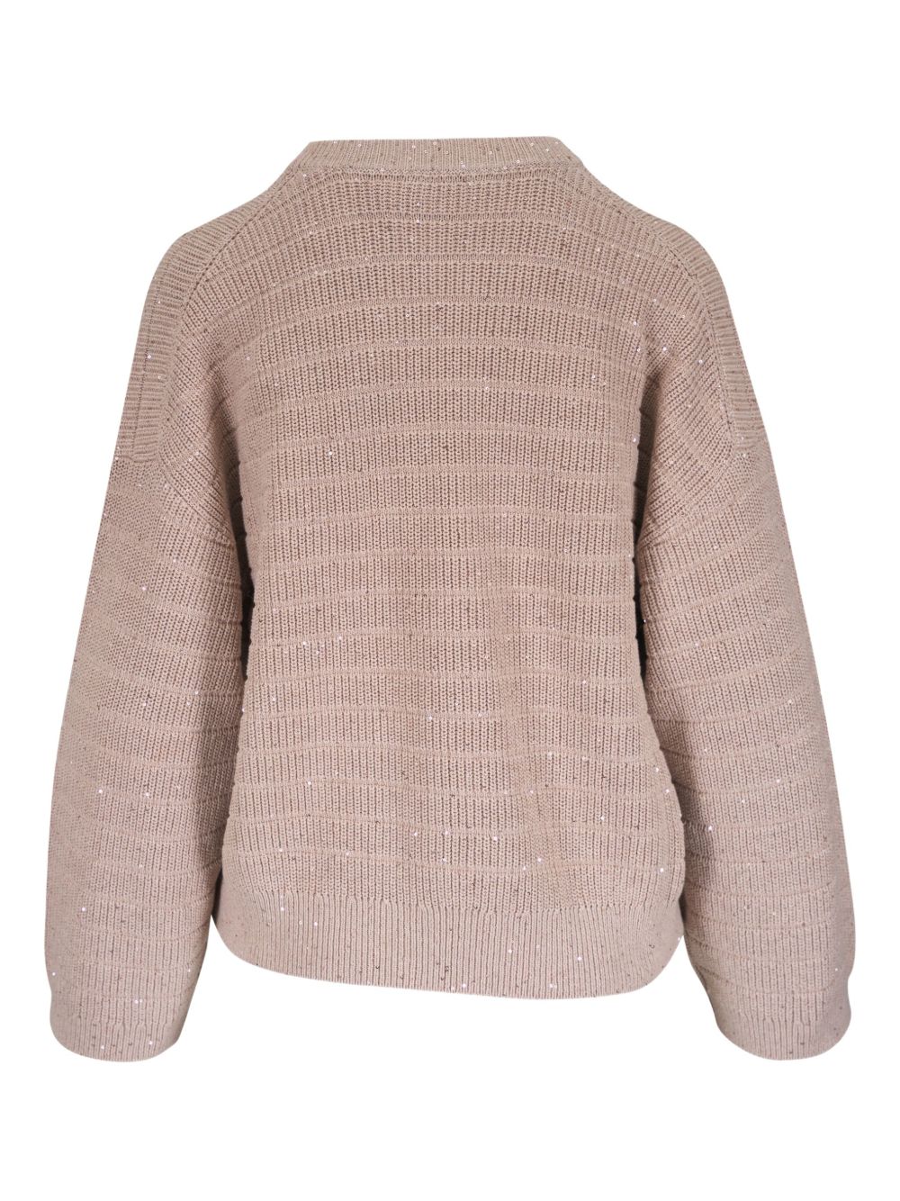 Brunello Cucinelli Cotton Diamond Sweater - Beige