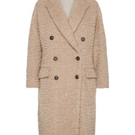 Brunello Cucinelli Virgin Wool And Mohair Coat With Dazzling Croc Motif