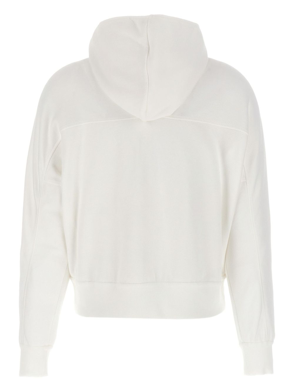 Brunello Cucinelli Logo Cotton Hoodie - White