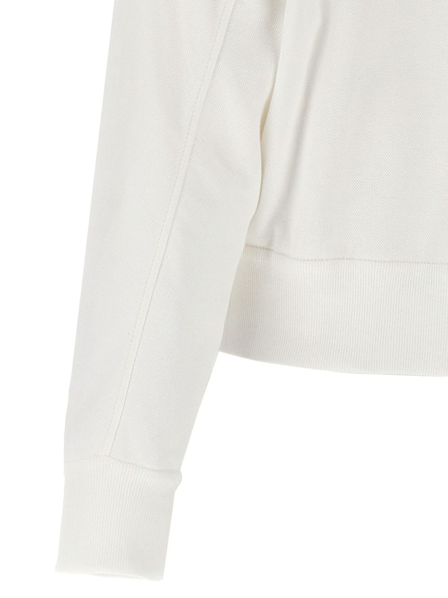 Brunello Cucinelli Logo Cotton Hoodie - White