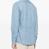 Brunello Cucinelli Cotton Shirt - Clear Blue