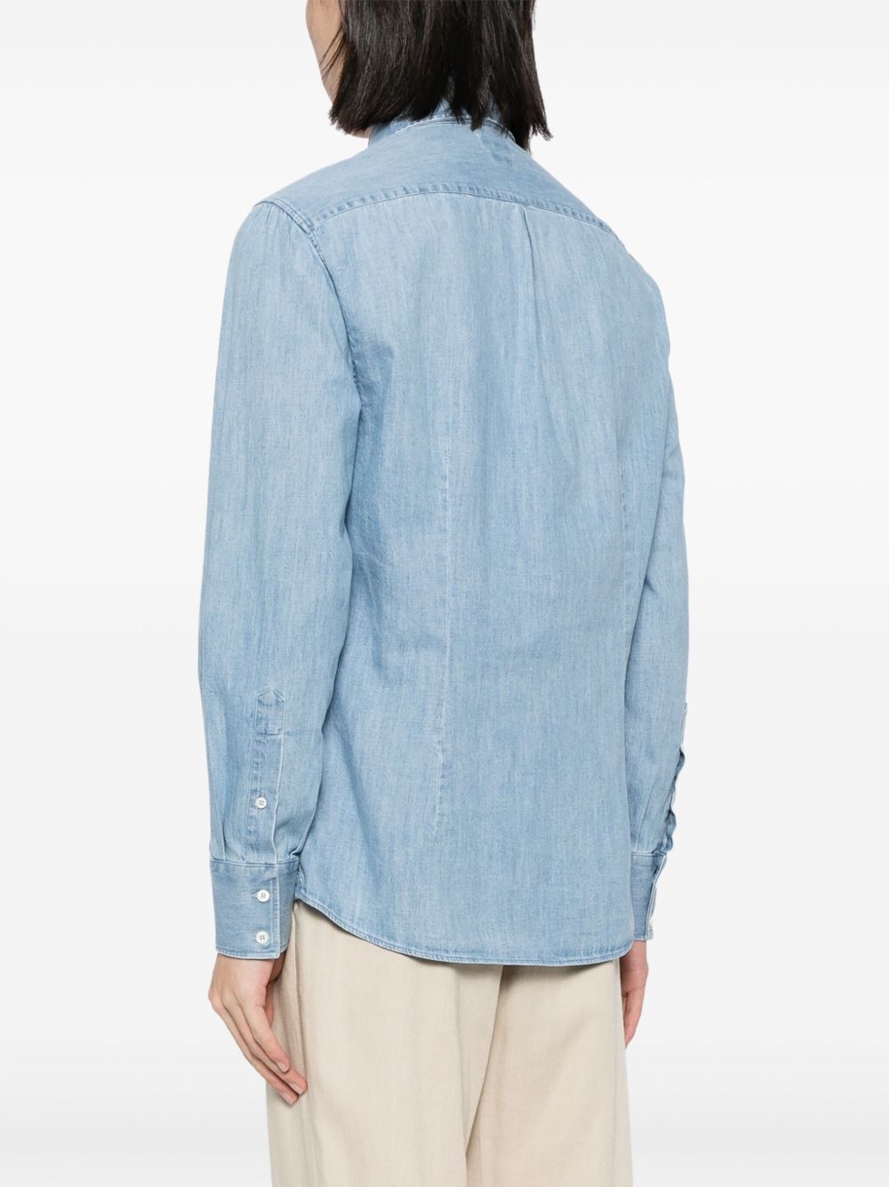 Brunello Cucinelli Cotton Shirt - Clear Blue