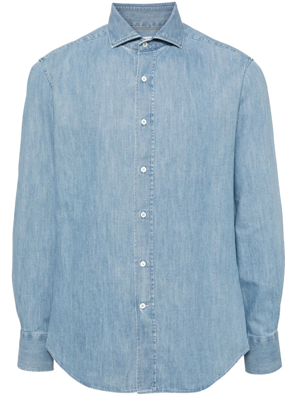 Brunello Cucinelli Cotton Shirt - Clear Blue