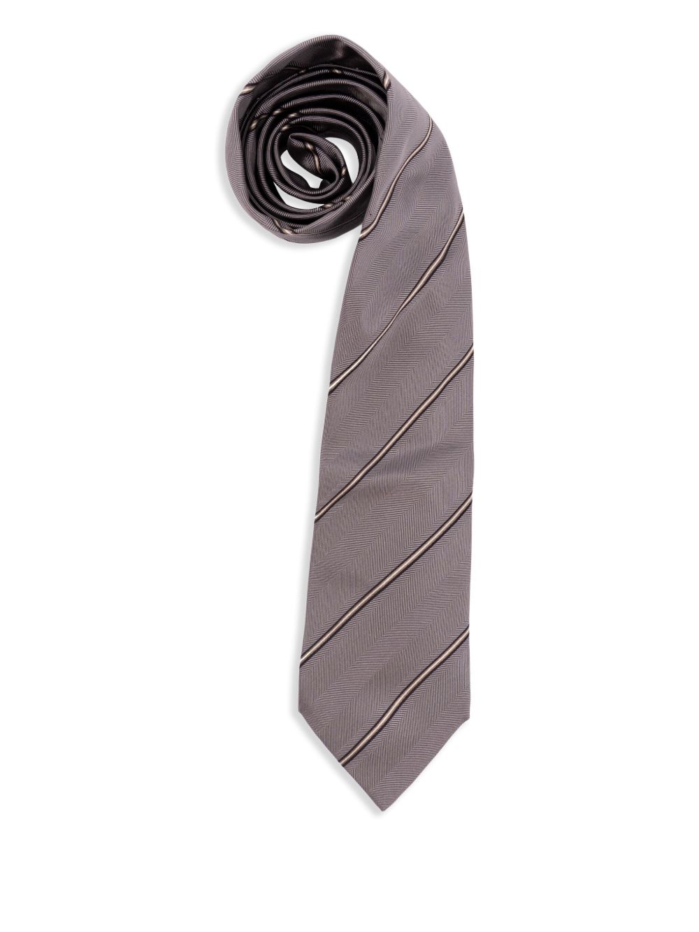 Brunello Cucinelli Striped Silk Tie