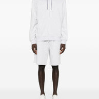 Brunello Cucinelli Cotton Blend Zipped Hoodie Grey