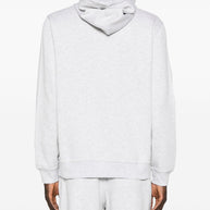 Brunello Cucinelli Cotton Blend Zipped Hoodie Grey