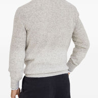 Brunello Cucinelli Flecked Alpaca, Wool, Silk And Cotton Sweater
