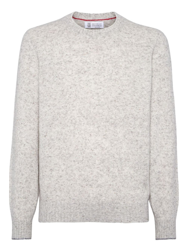 Brunello Cucinelli Silk And Alpaca Wool Sweater - Grey