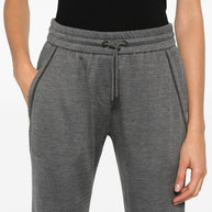 Brunello Cucinelli Cotton And Silk Blend Trousers - Grey