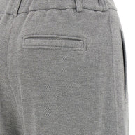 Brunello Cucinelli Cotton Blend Trousers - Grey