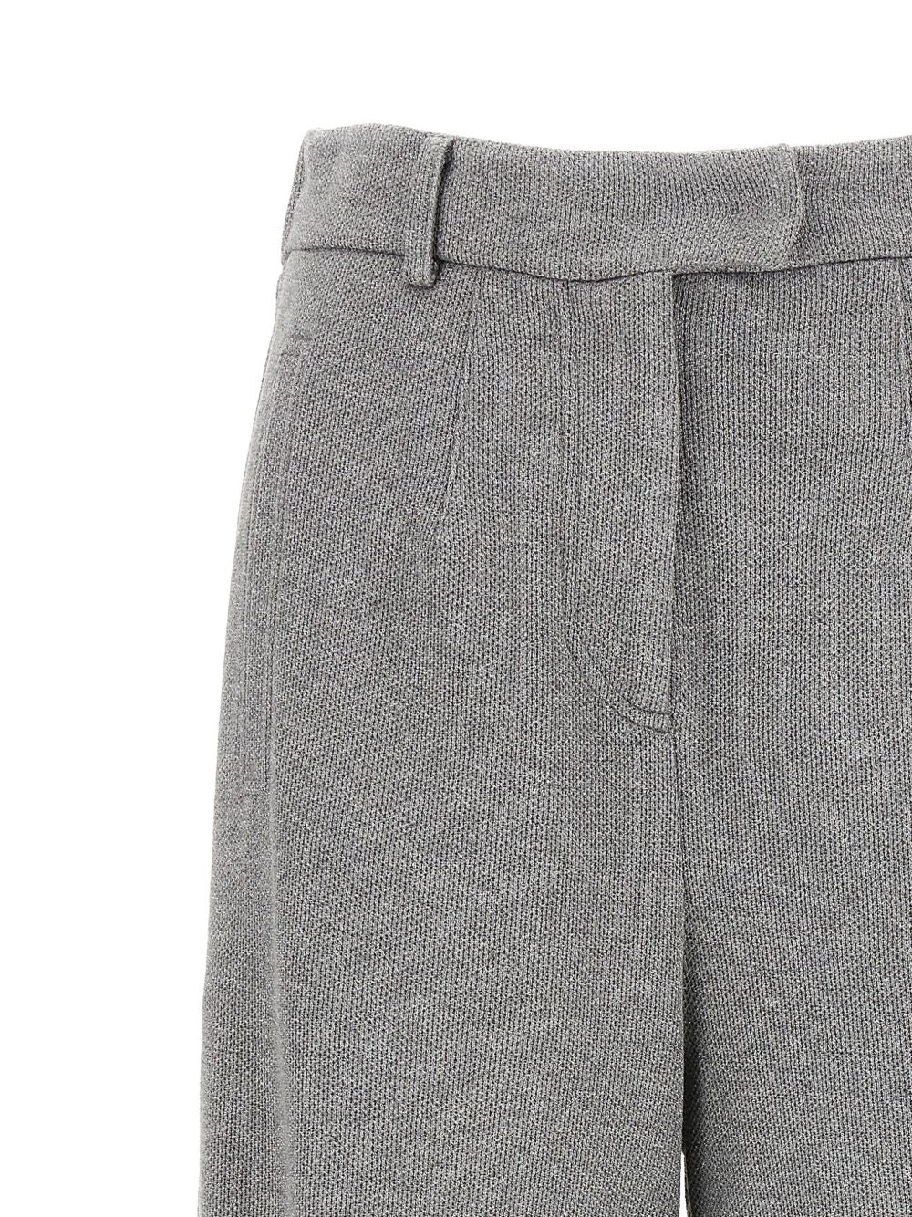 Brunello Cucinelli Cotton Blend Trousers - Grey