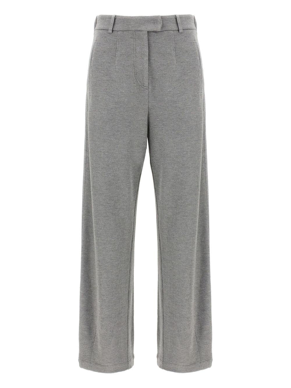 Brunello Cucinelli Cotton Blend Trousers - Grey