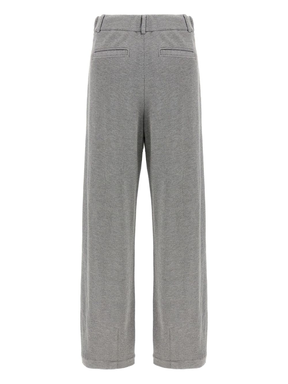 Brunello Cucinelli Cotton Blend Trousers - Grey