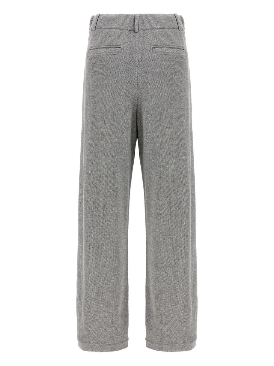 Brunello Cucinelli Cotton Blend Trousers - Grey