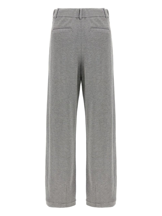 Brunello Cucinelli Cotton Blend Trousers - Grey