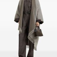 Brunello Cucinelli Wool Poncho - Brown