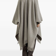 Brunello Cucinelli Wool Poncho - Brown