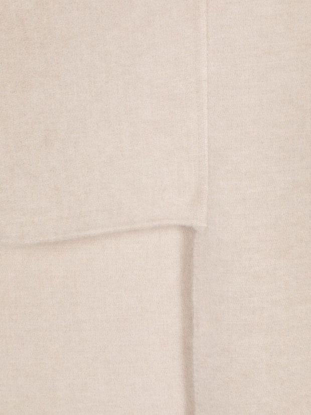 Brunello Cucinelli Wool And Cashmere Hooded Scarf - Beige