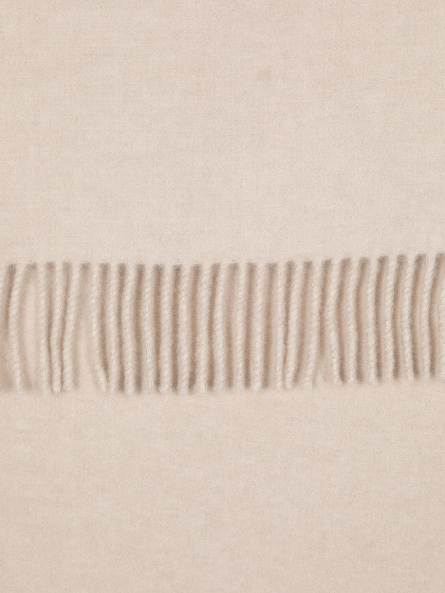 Brunello Cucinelli Wool And Cashmere Hooded Scarf - Beige