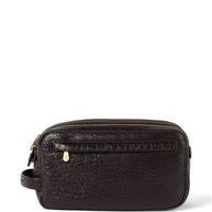 Brunello Cucinelli Textured Grain Leather Beauty Case With Double Zip