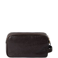 Brunello Cucinelli Textured Grain Leather Beauty Case With Double Zip