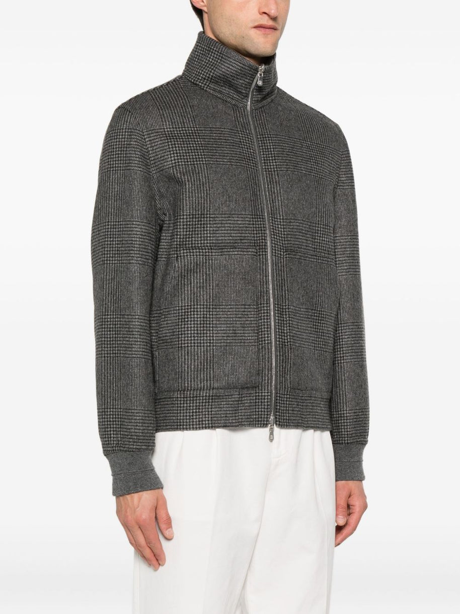 Brunello Cucinelli Cashmere Bomber Jacket - Grey