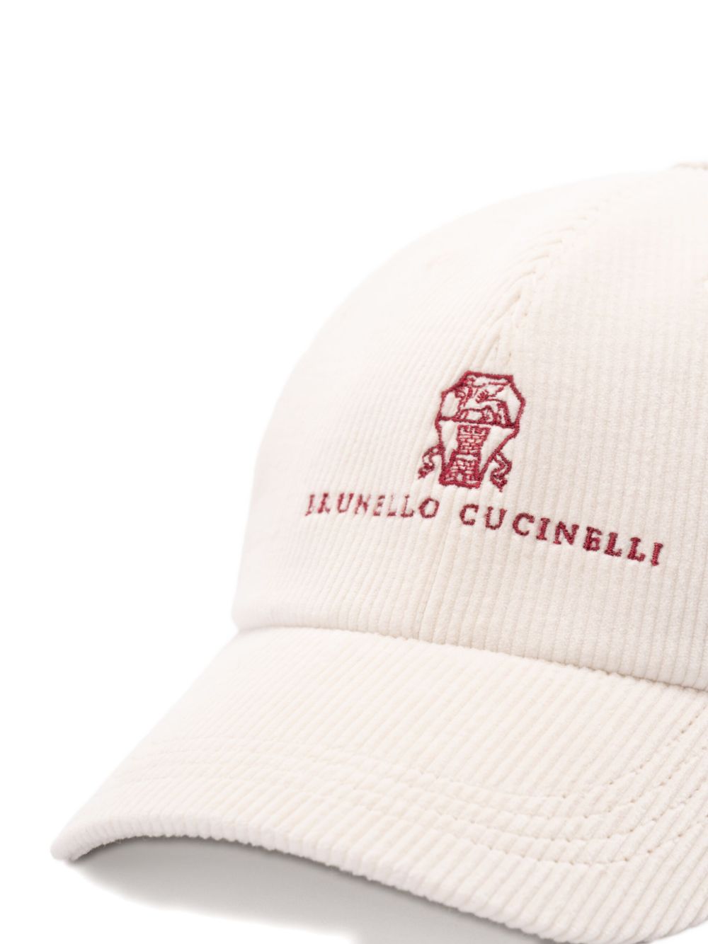 Brunello Cucinelli Logo Cotton Baseball Cap - Beige