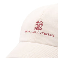 Brunello Cucinelli Logo Cotton Baseball Cap - Beige