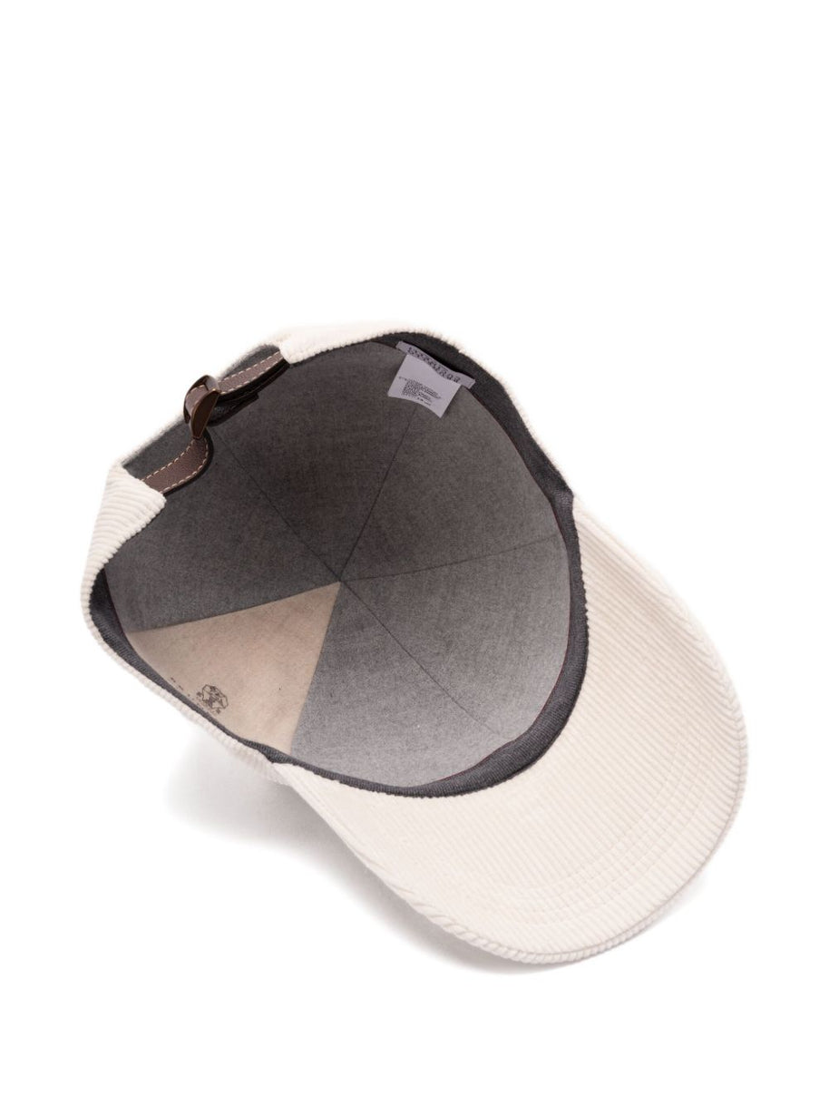 Brunello Cucinelli Logo Cotton Baseball Cap - Beige