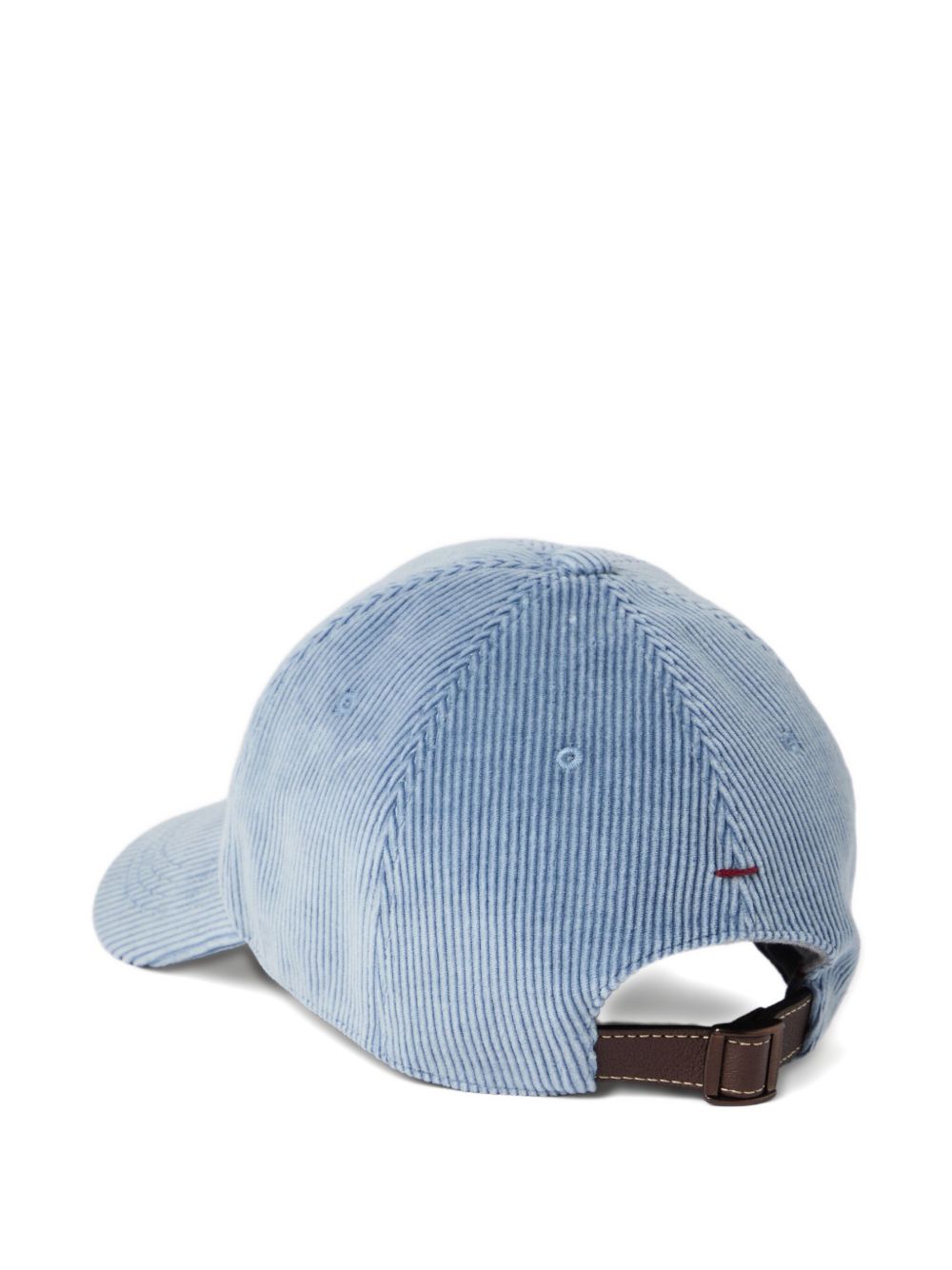 Brunello Cucinelli Logo Cotton Baseball Cap Clear Blue