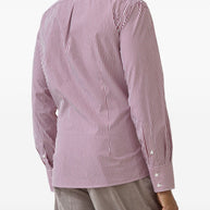 Brunello Cucinelli Striped Cotton Shirt - Red