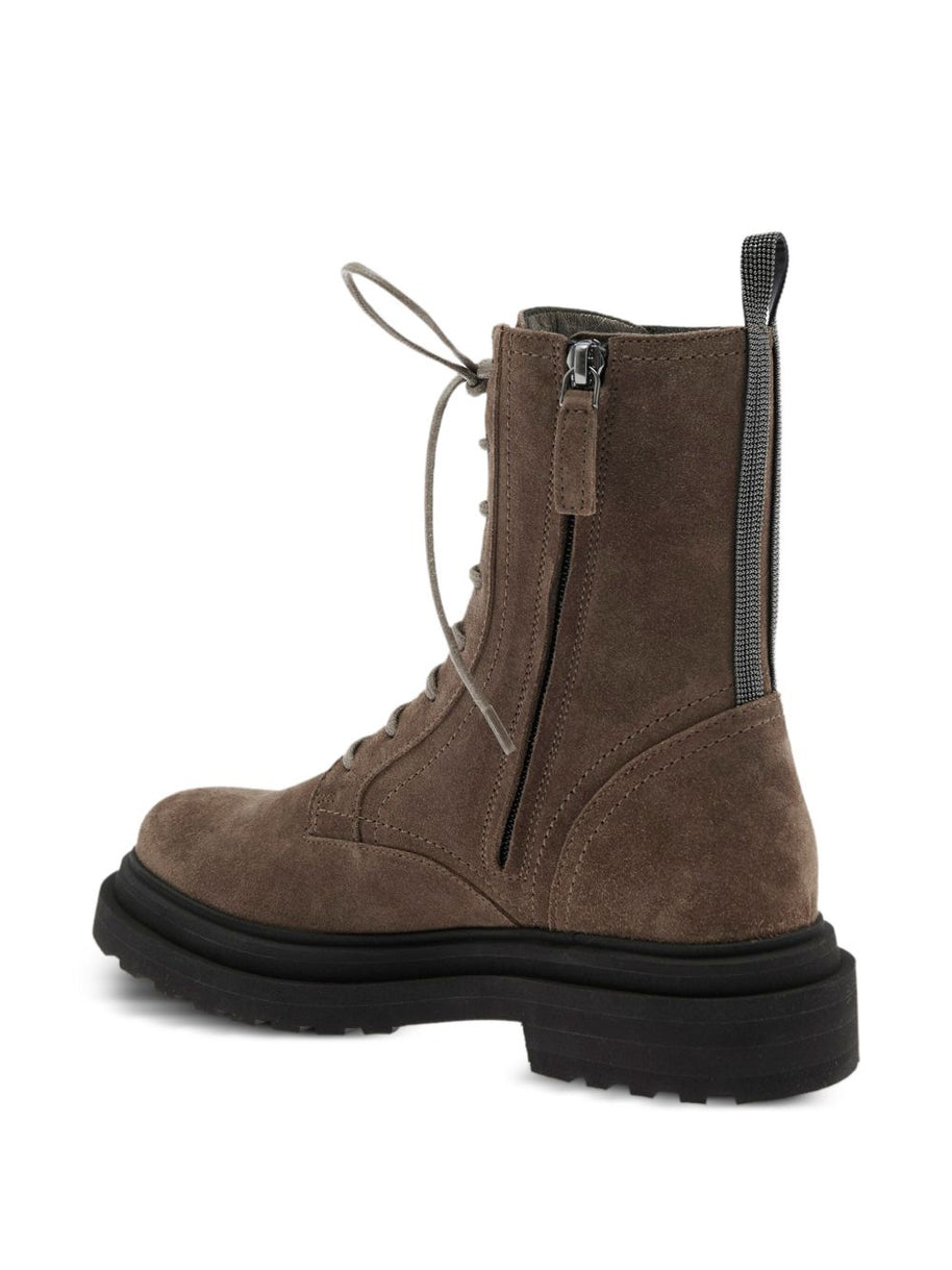 Brunello Cucinelli Lace-up Combat Boots