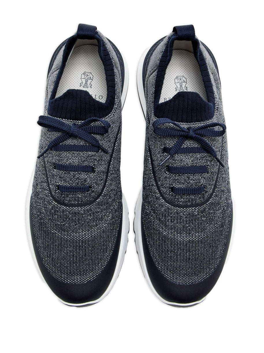 Brunello Cucinelli Cotton Sneakers - Blue