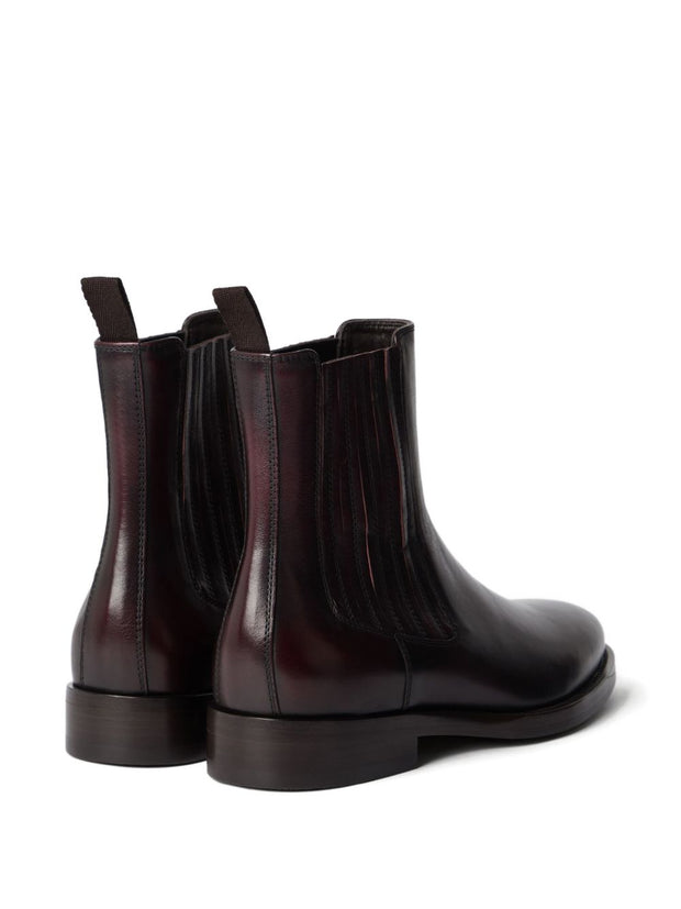 Brunello Cucinelli Chelsea Boot In Cloudy Calfskin