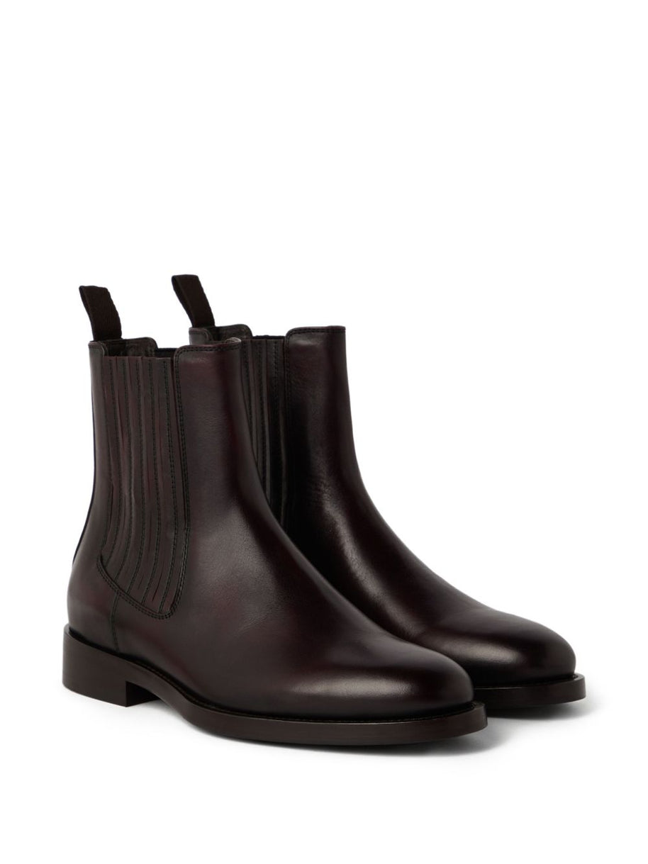 Brunello Cucinelli Chelsea Boot In Cloudy Calfskin