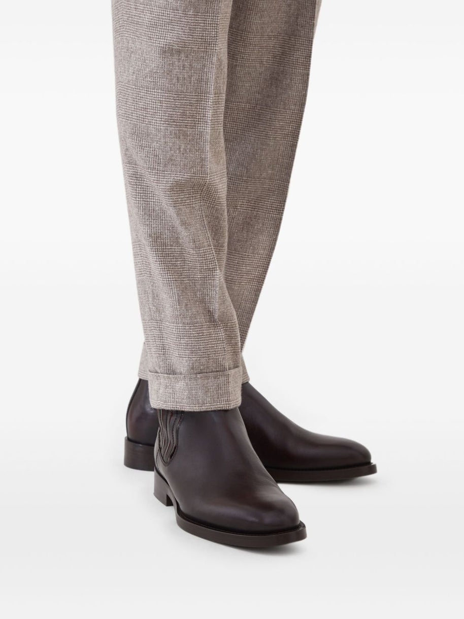 Brunello Cucinelli Chelsea Boot In Cloudy Calfskin