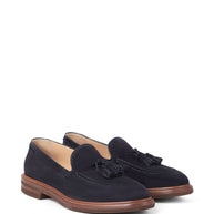 Brunello Cucinelli Suede Leather Loafers - Blue