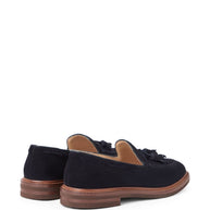 Brunello Cucinelli Suede Leather Loafers - Blue