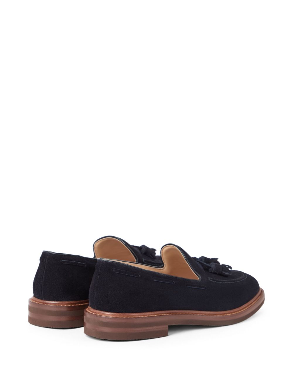 Brunello Cucinelli Suede Leather Loafers - Blue