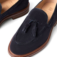 Brunello Cucinelli Suede Leather Loafers - Blue