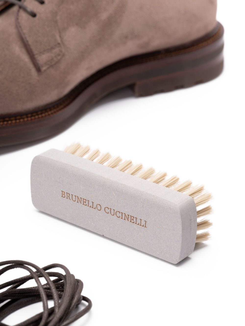 Brunello Cucinelli Suede Leather Lace-up Shoes