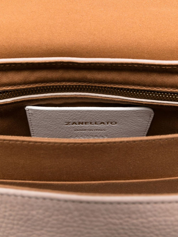 Zanellato Baby Postina Double-clasp Studded Tote Bag