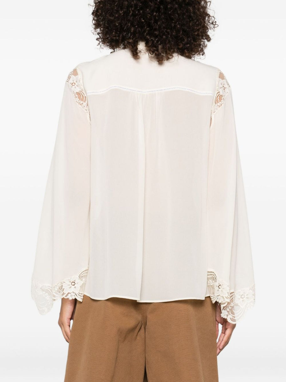Chloé Chloè Silk Shirt White